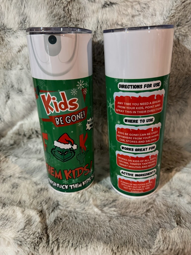 Kids Be Gone Christmas Tumbler