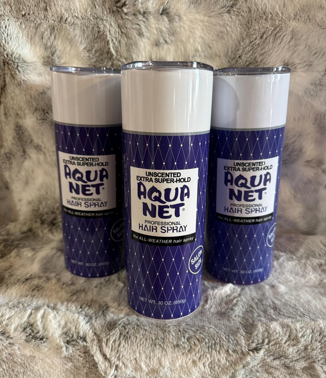 80's Aqua Net Purple Hairspray Tumbler