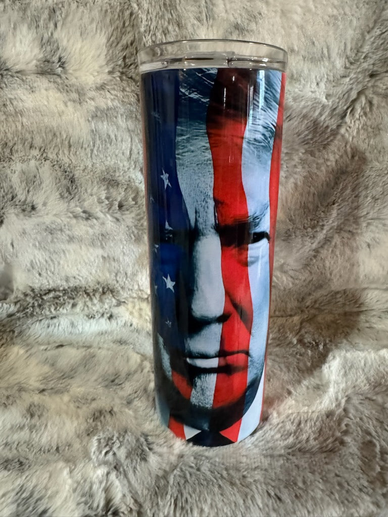 Donald Trump American Flag Honor Tumbler