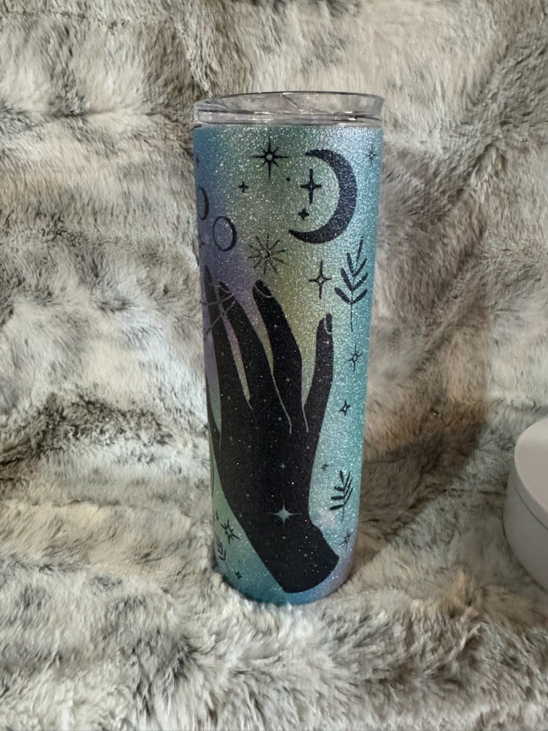 Magical Mystical Crystal Ball Glitter Tumbler