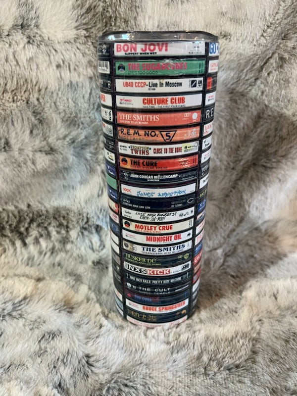 80's Mixed Cassette Tapes Music Tumbler