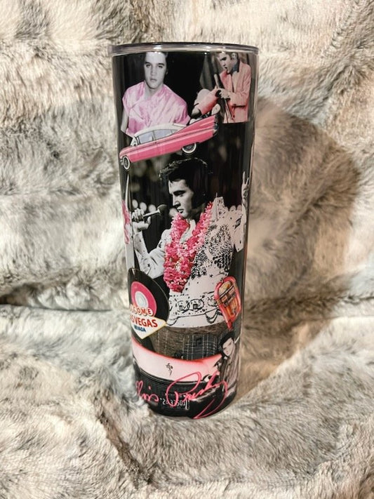 Elvis Presley Collage Tumbler