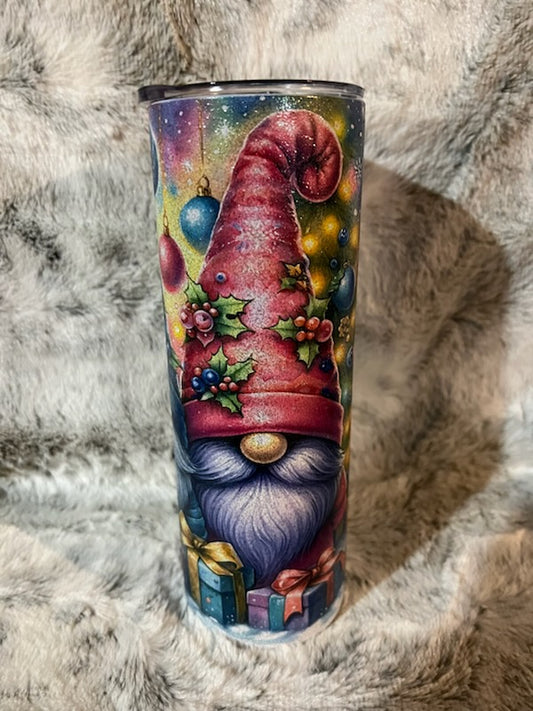 Gnomes Christmas Glitter Tumbler