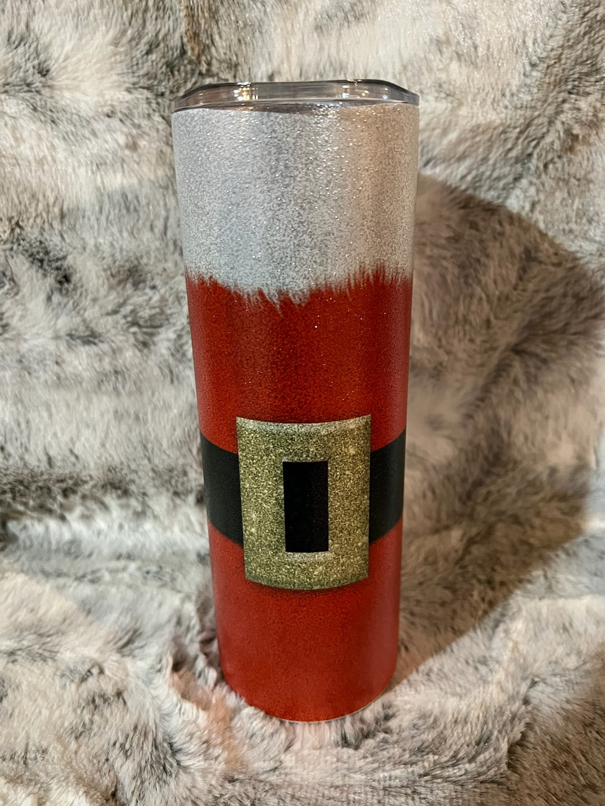 Santa Suit Glitter Tumbler