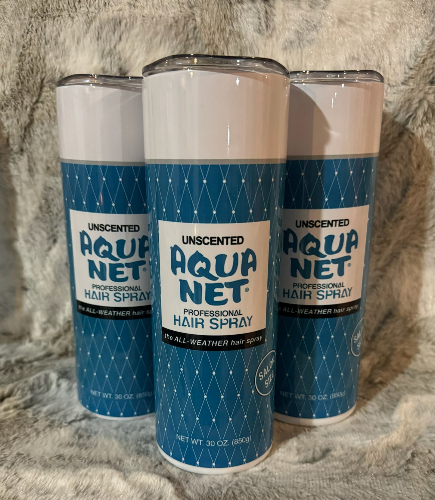 80's Aqua Net Blue Hairspray Tumbler